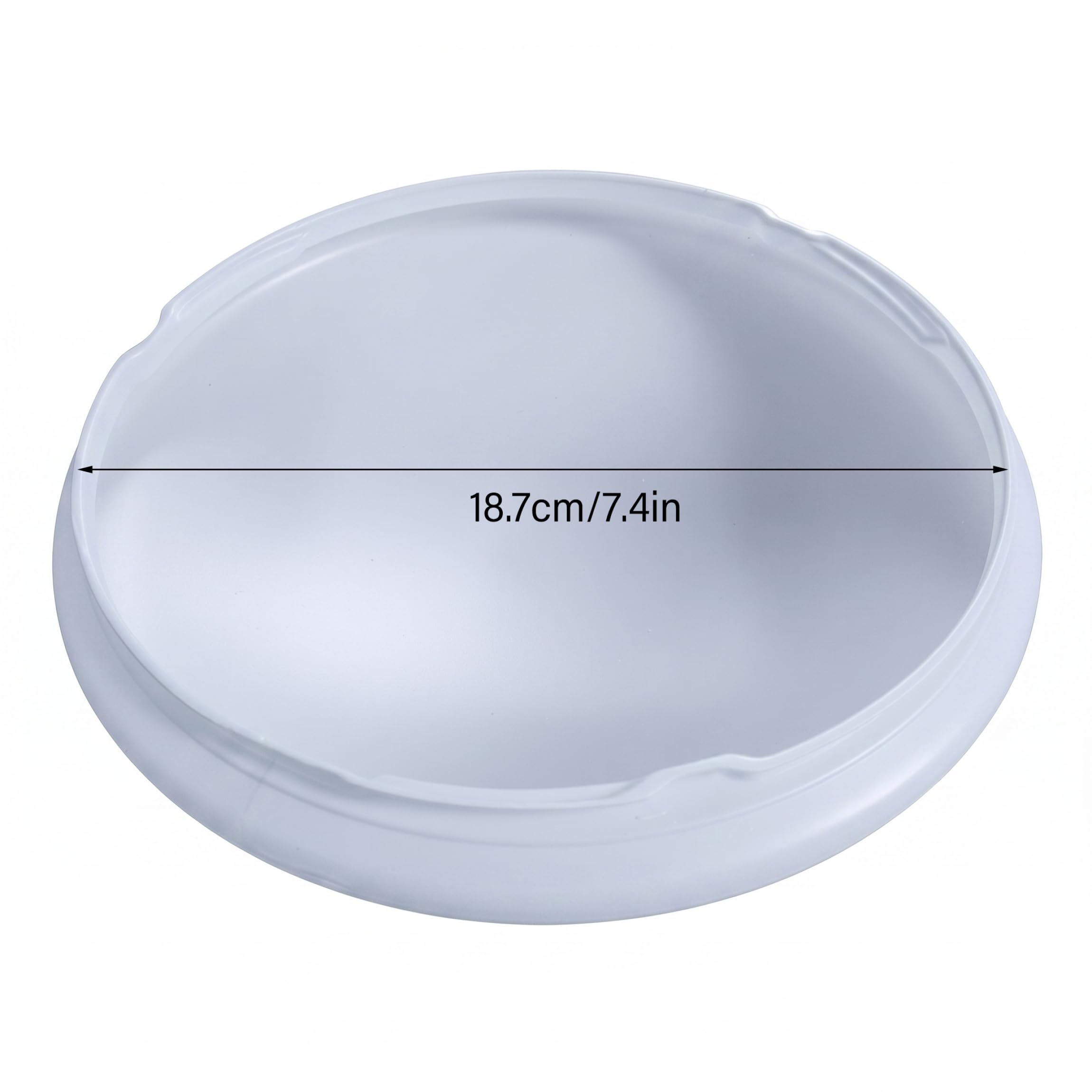 Reemplazo de globo para ventilador de techo cubierta de luz para ventilador de techo resistente a roturas globo acrílico de repuesto bloqueo de 3 giros se adapta a 7 36 pulgadas