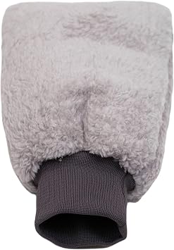 Welsoft Oto Y kama Eldiveni Astarl  Ara  Temizleme Mikrofiber Araba Cila Eldiveni Gri