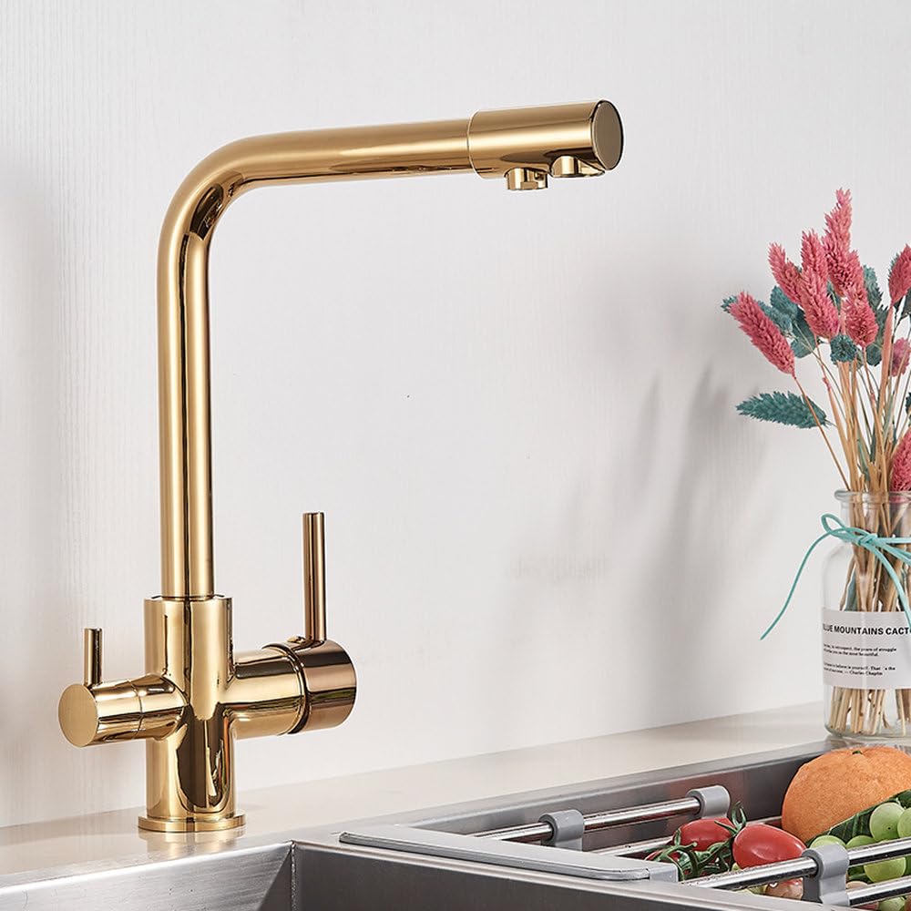 Robinet de cuisine eau chaude froide et filtrée pour cuisiner sainement en famille