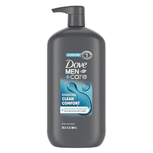 DOVE MEN + CARE Body and Face Wash Hydrating Clean Comfort Men’s Body Wash with 24-Hour Nourishing Micromoisture Technology 30 oz