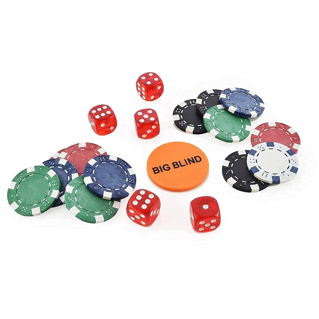 Mahi Enterprise� Professional 500 Piece Poker Set with Cushioned Aluminium Carry Case Holder - Complete with 2 Card Decks, 5 Red Dice and 11.5g Official Casino Grade Chips 3
