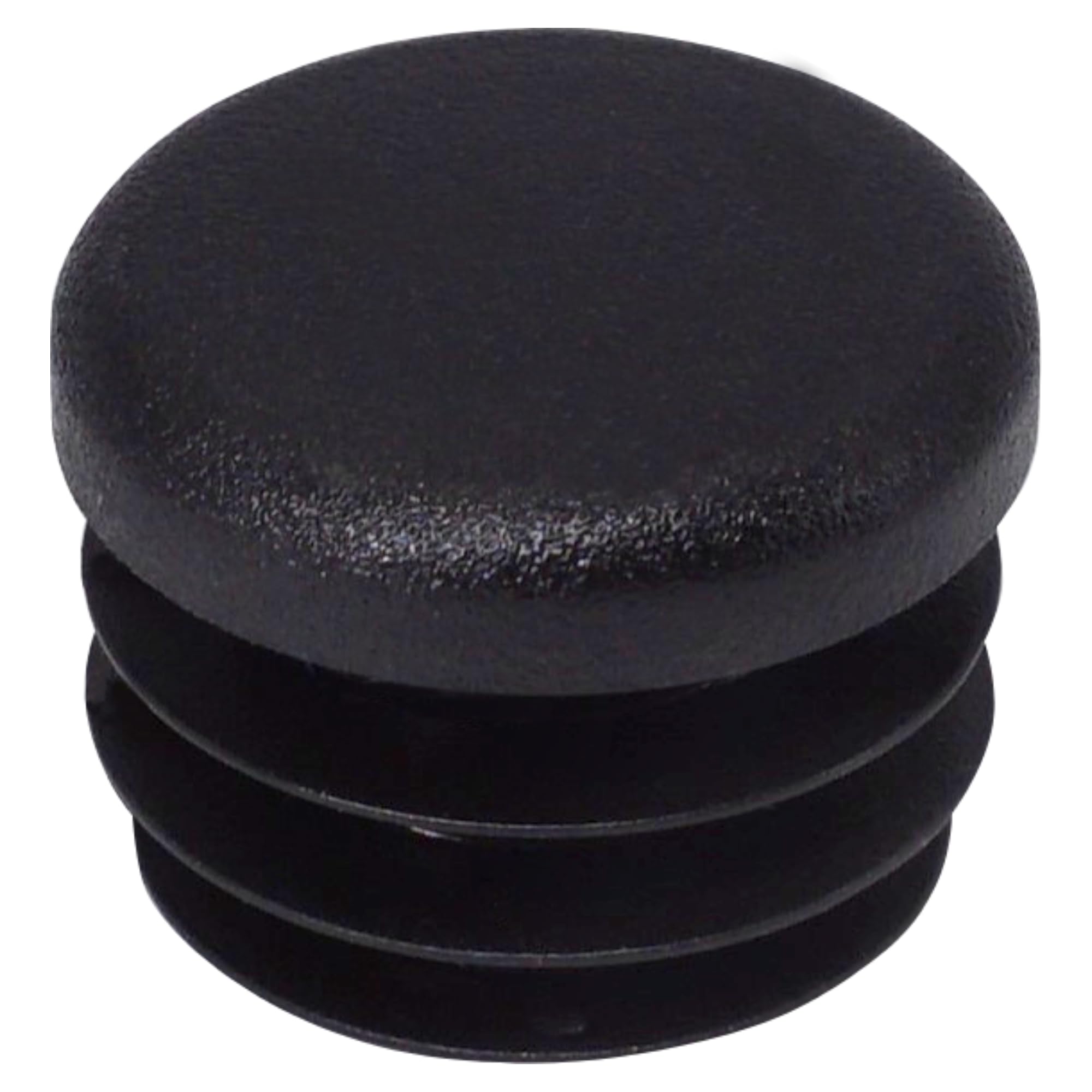 SKIR'CO (40 pcs) Round Tube Inserts 22 mm, Fence Post Plugs, Black Plastic Tube End Caps, Pipe Plugs, Black RAL 9005
