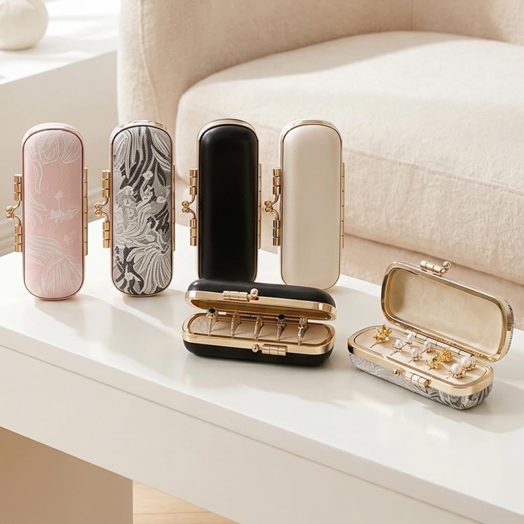 Modern Miniature Rings Holder Portable Storage Box for Small Accessories image 3