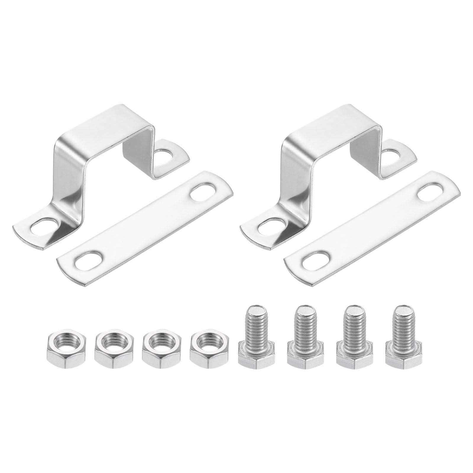 Support de connexion en forme de U 35x35mm acier 304 pour abri de jardin