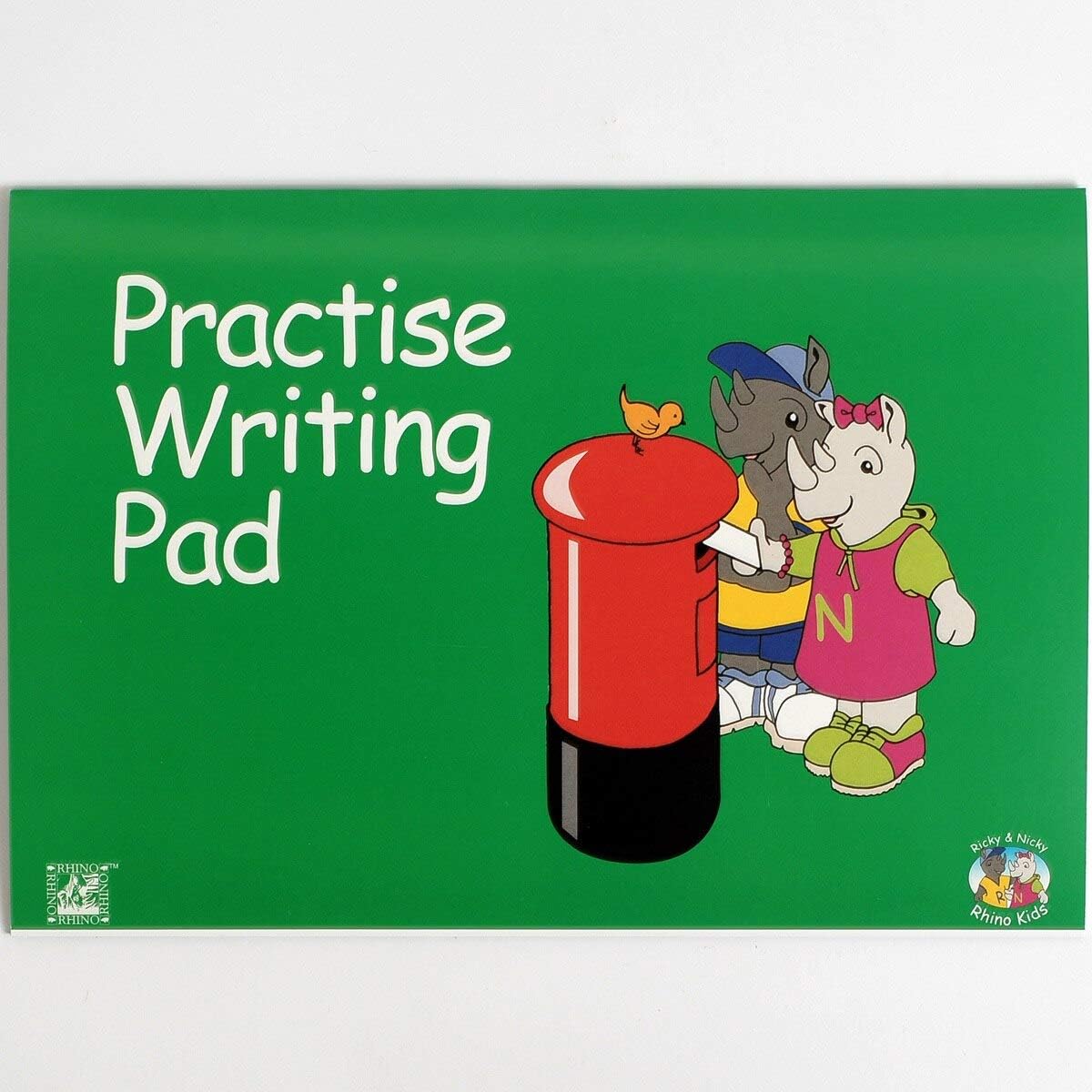 RHINO Stationery Handwriting Book | A4 | 40 Page | Wide Ruled | Green | Learning Resources | School Book | Pack of 1