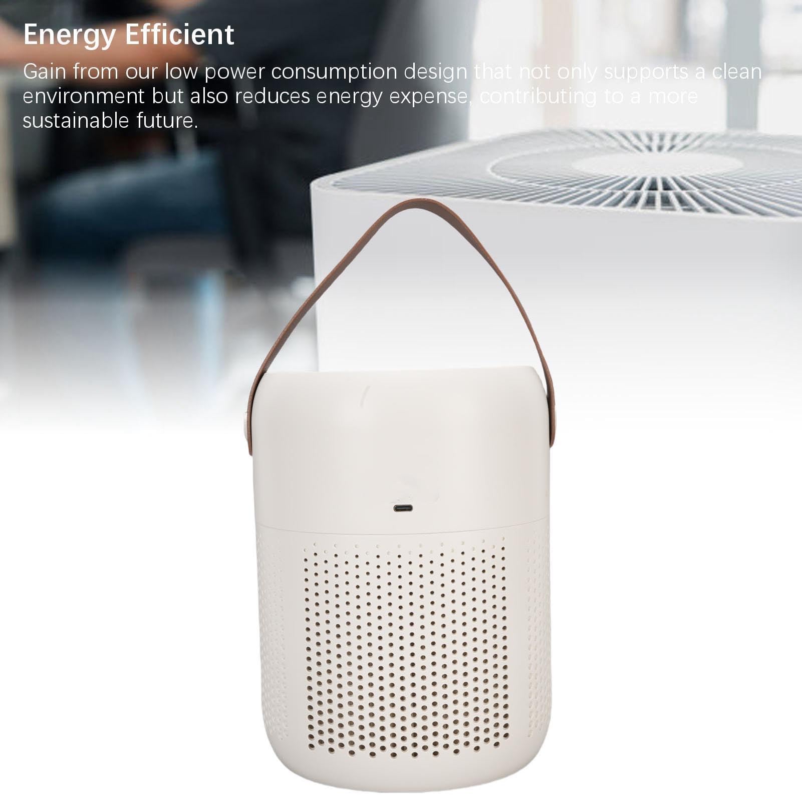 Generic Purificatore D'aria da Tavolo Rilascio Efficiente di Ioni Rimozione degli Odori Portatile Purificatore D'aria Interno Silenzioso per la Camera da Letto di Casa