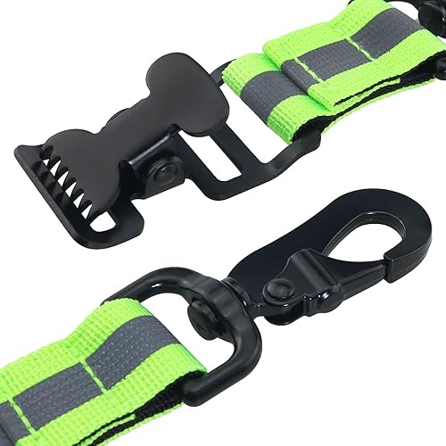 Miniatura 2 de Correa de guante de trabajo de bombero, 2 unidades, equipo de asistencia de rescate de emergencia, correa de nailon reflectante, correa de seguridad