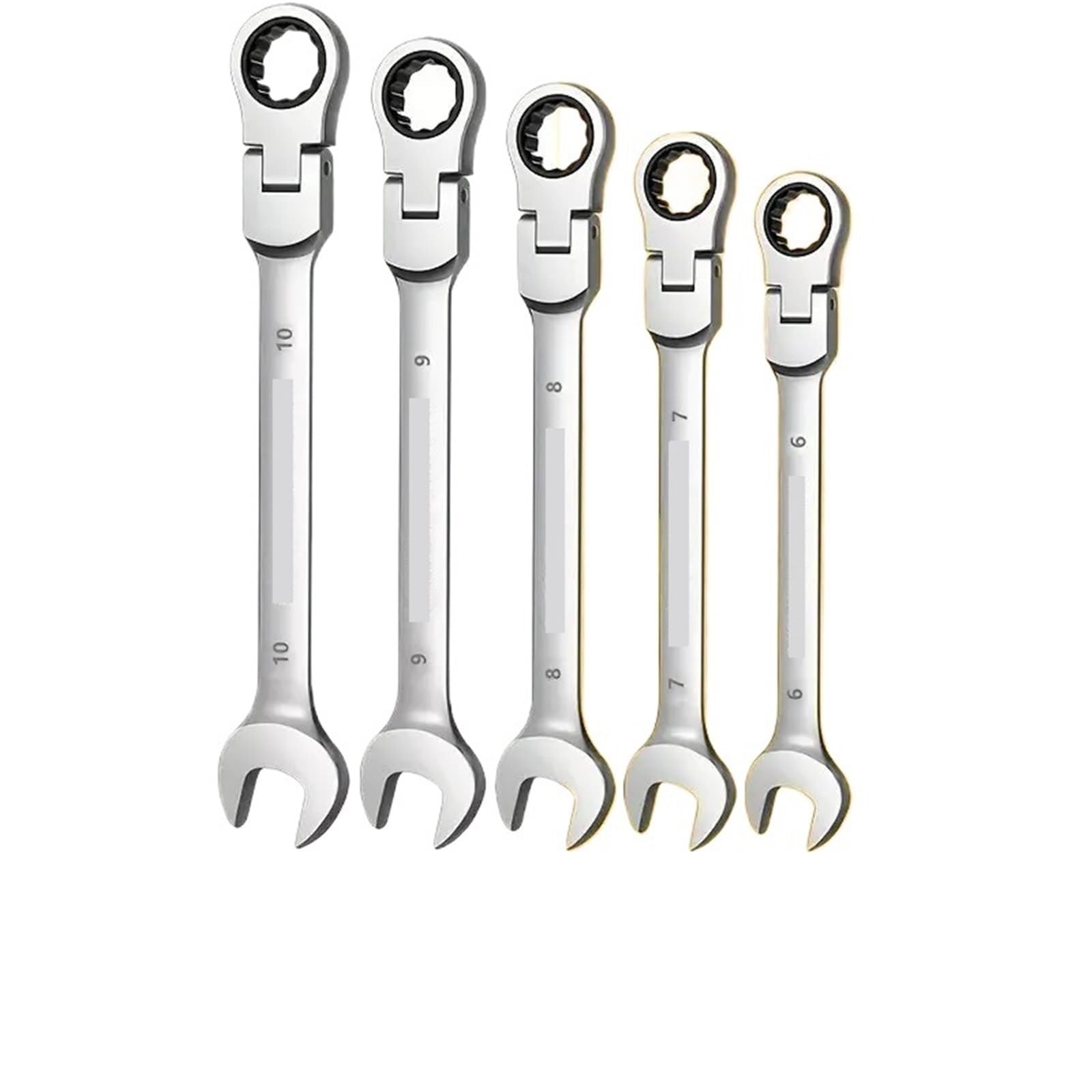 OLAQWENB Torque Wrenches 5pcs Flex Head Ratchet Wrench Set, Combination Spanner Key Kits Hardware Hand Tool Precision Torque Wrench