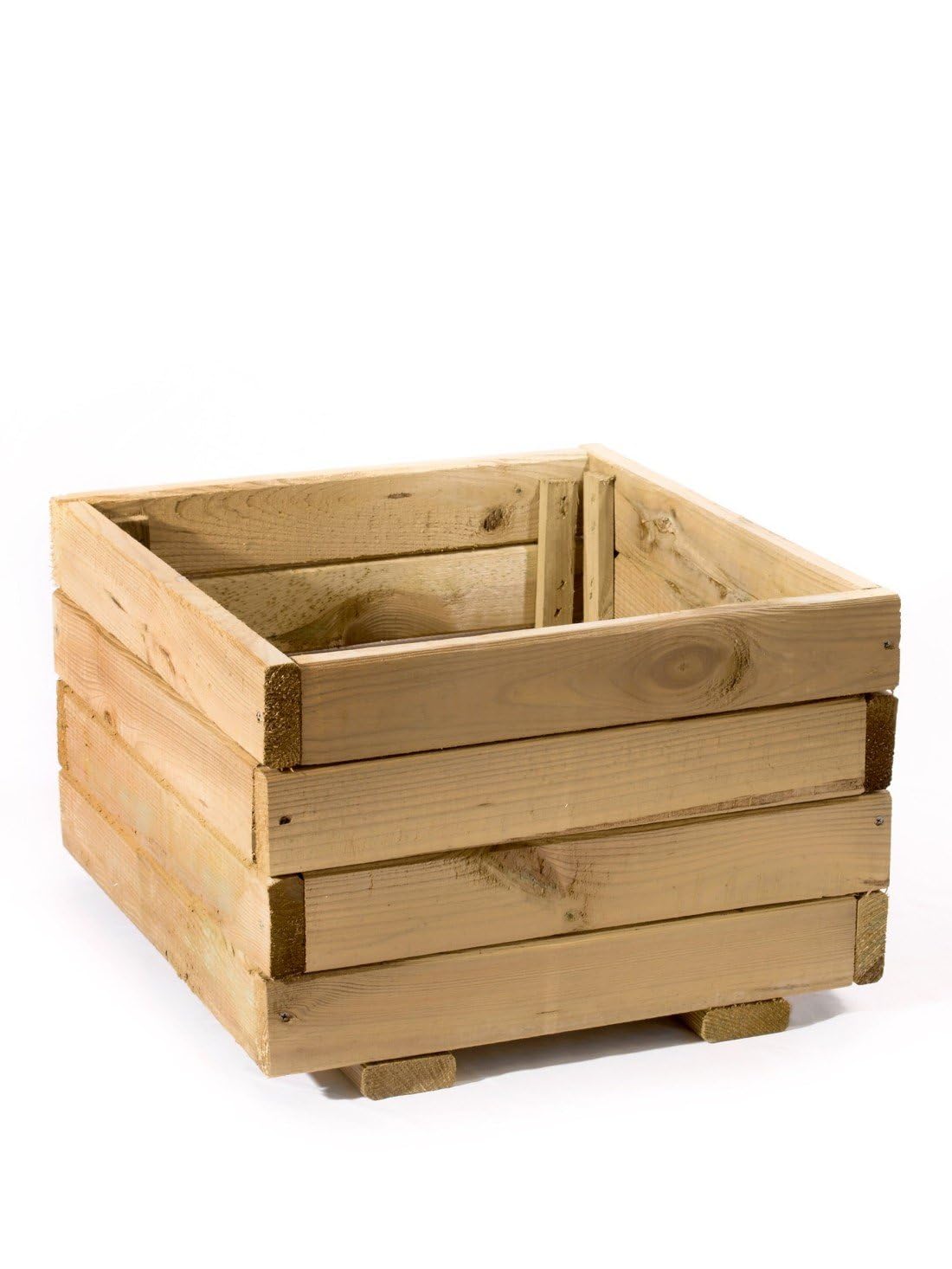 Jardin202 - Jardineras de Madera Maciza de Pino | Maceteros de Madera tratada para Jardín y Terraza | Cuadrado