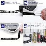 COLORWING Compatible with Dymo White on Black D1 Label Tape 45021 Standard Label Maker Refills d1, 1/2Inch x 23Ft, S0720610 for DYMO LabelManager 160 210D 280 360, 3-Pack