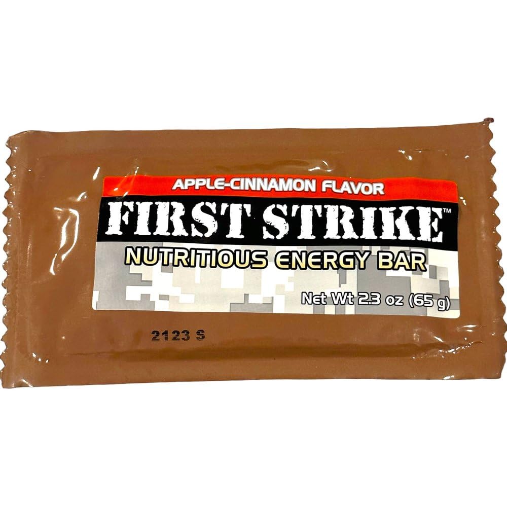 First Strik Bars Variety Pack 6 Bars (2 Mocha 2 Chocolate 2 Apple)
