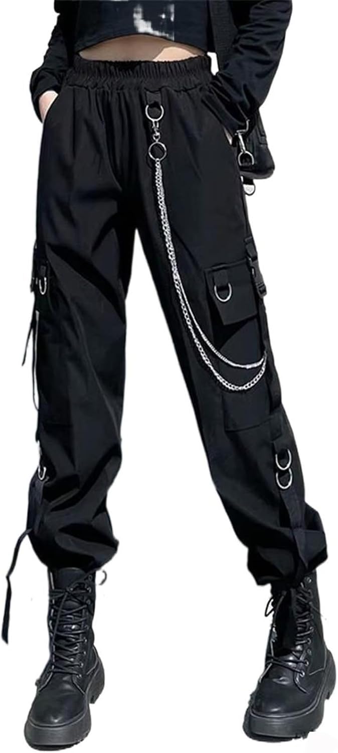 Women's Cargo Pants Loose Tactical Style Summer Joggers Trouser for Women