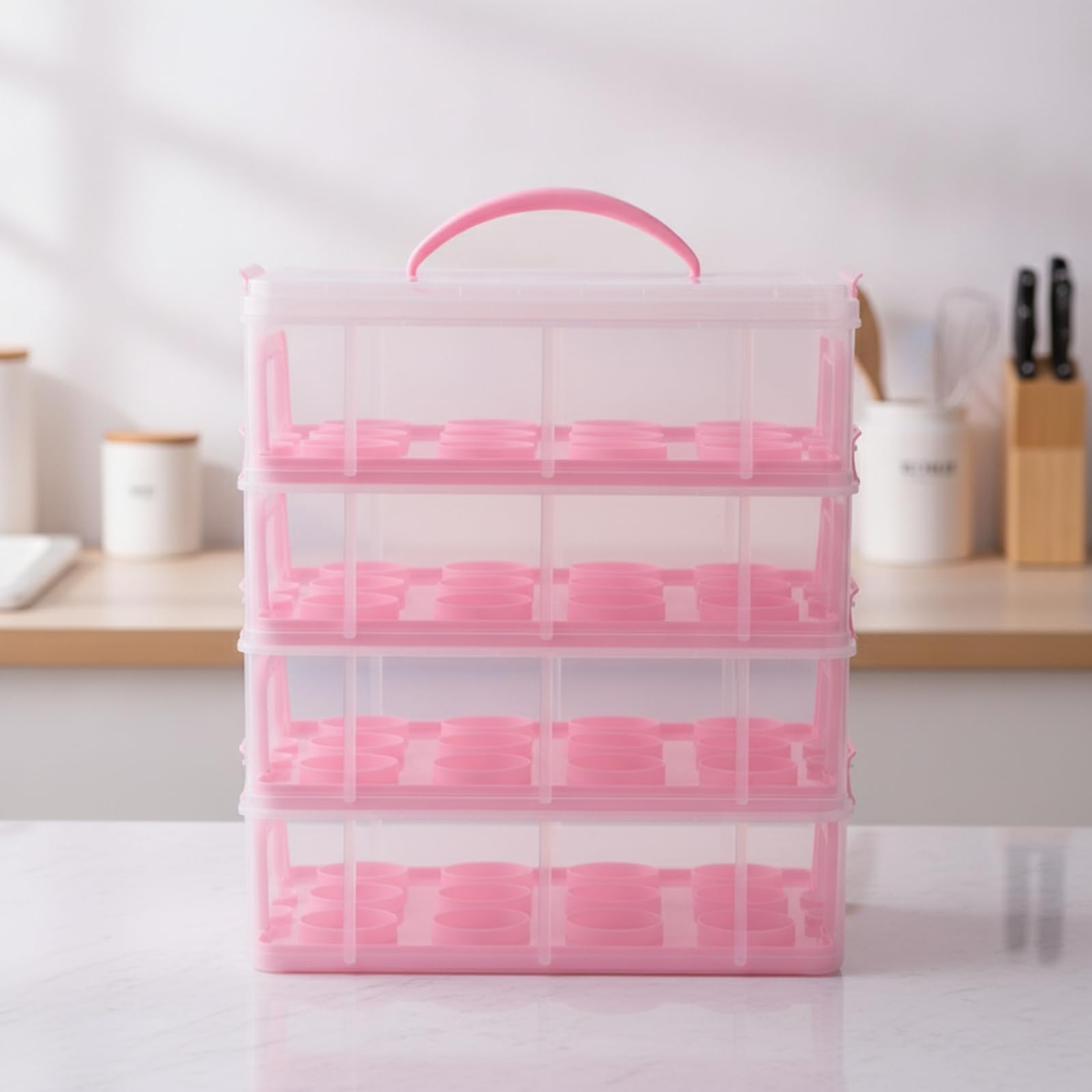 Qianly Scatola per Torte con Coperchio, style to 1,