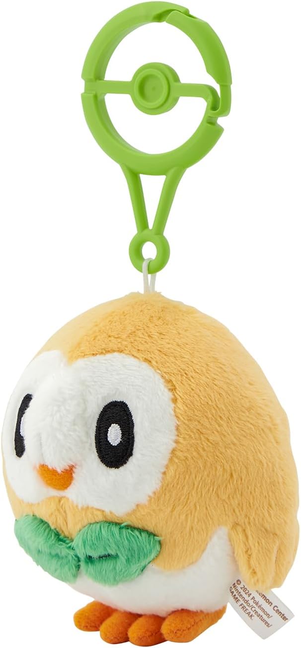 Pokémon Center Plush with Carabiner Rowlet image 2