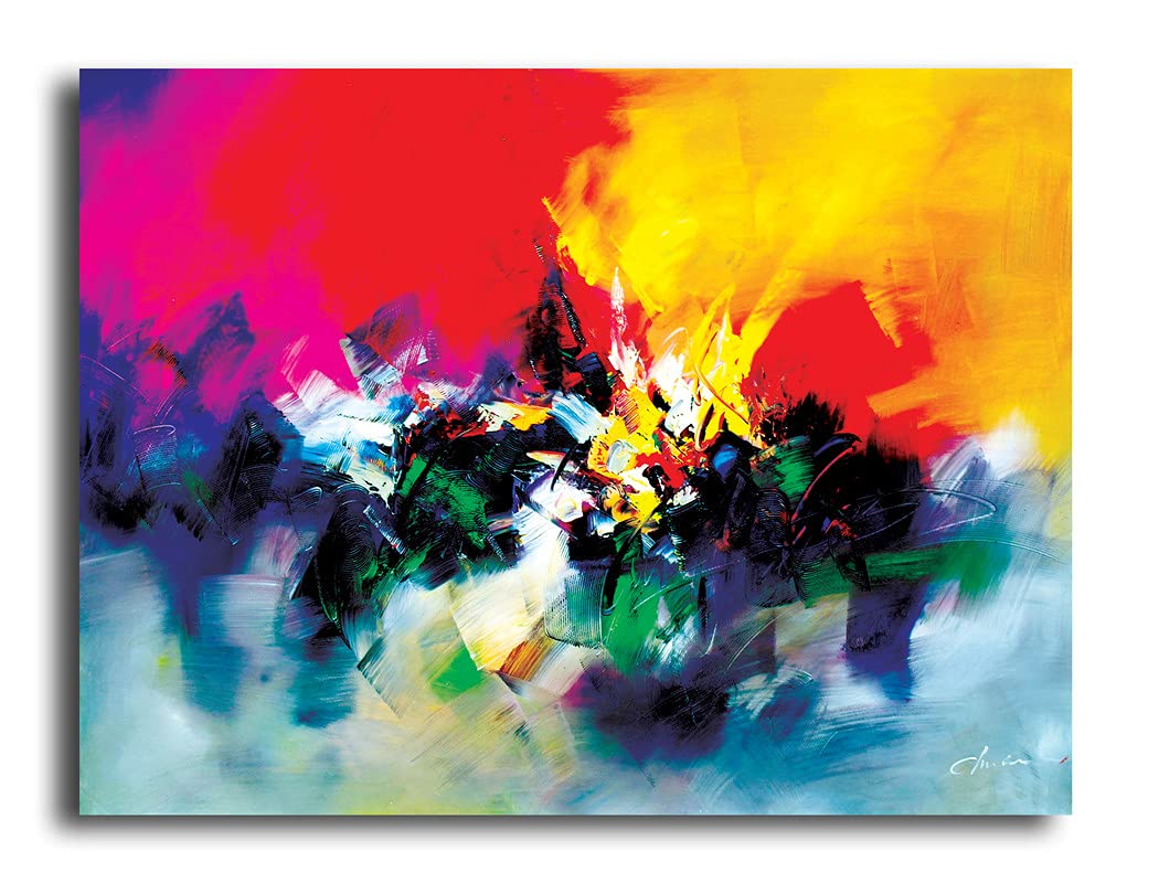 PIXELARTZ Canvas Painting Abstract Canvas Art Amazon.in Home & Kitchen
