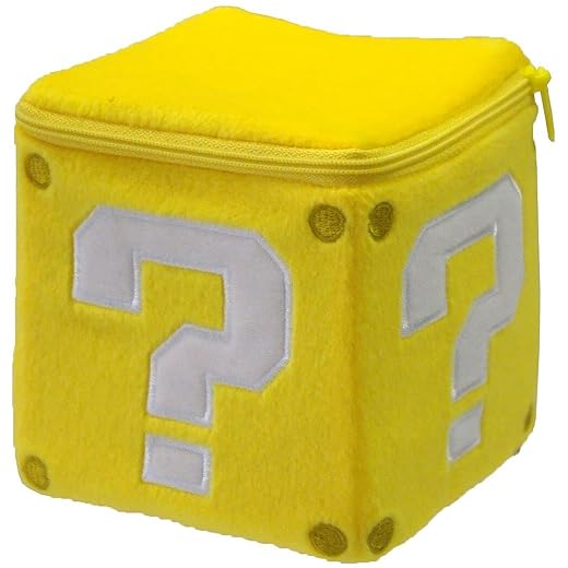 Nintendo Official Super Mario Coin Box 5" Plush