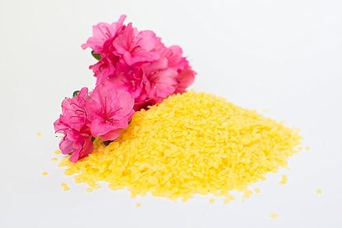 100% amarillo puro, fácil de usar, cera de abeja de calidad premium, de grado cosmético, perfecta para tus bálsamos labiales, lociones corporales,