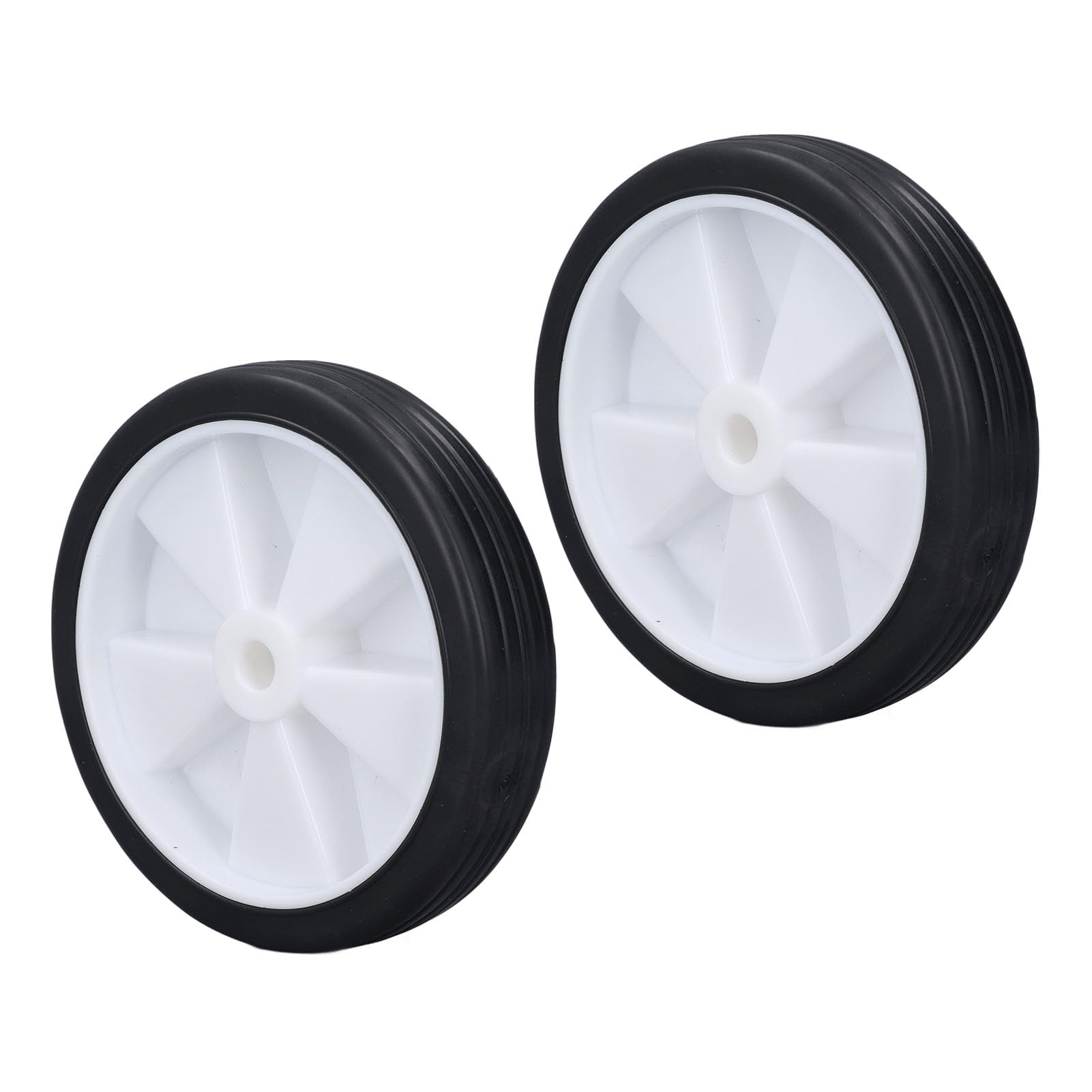 Lot De 2 Roues De Rechange 5-6 Pouces Pour Compresseur D'Air – Antidérapantes, Amortissantes Et Silencieuses En Plastique Rouge Écologique