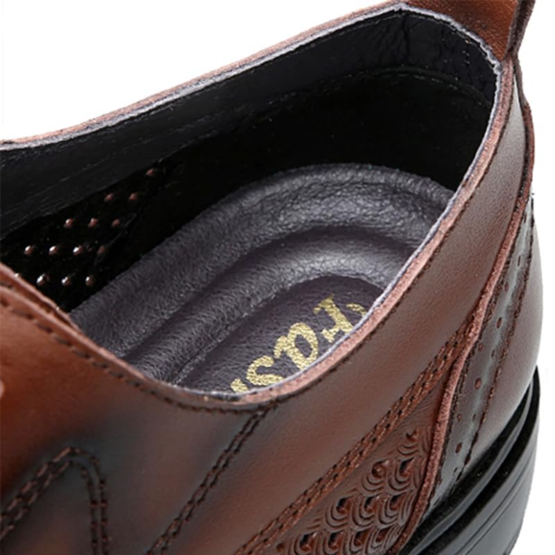 MWX Men's Casual Dress Shoes Casual Lace-up Oxfords Business Breathable Leather Shoes for Men3