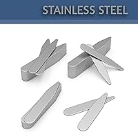 Vista 4 de 44 estancias de collar de metal - 4 tamaños en una caja para hombre (mezcla), plateado