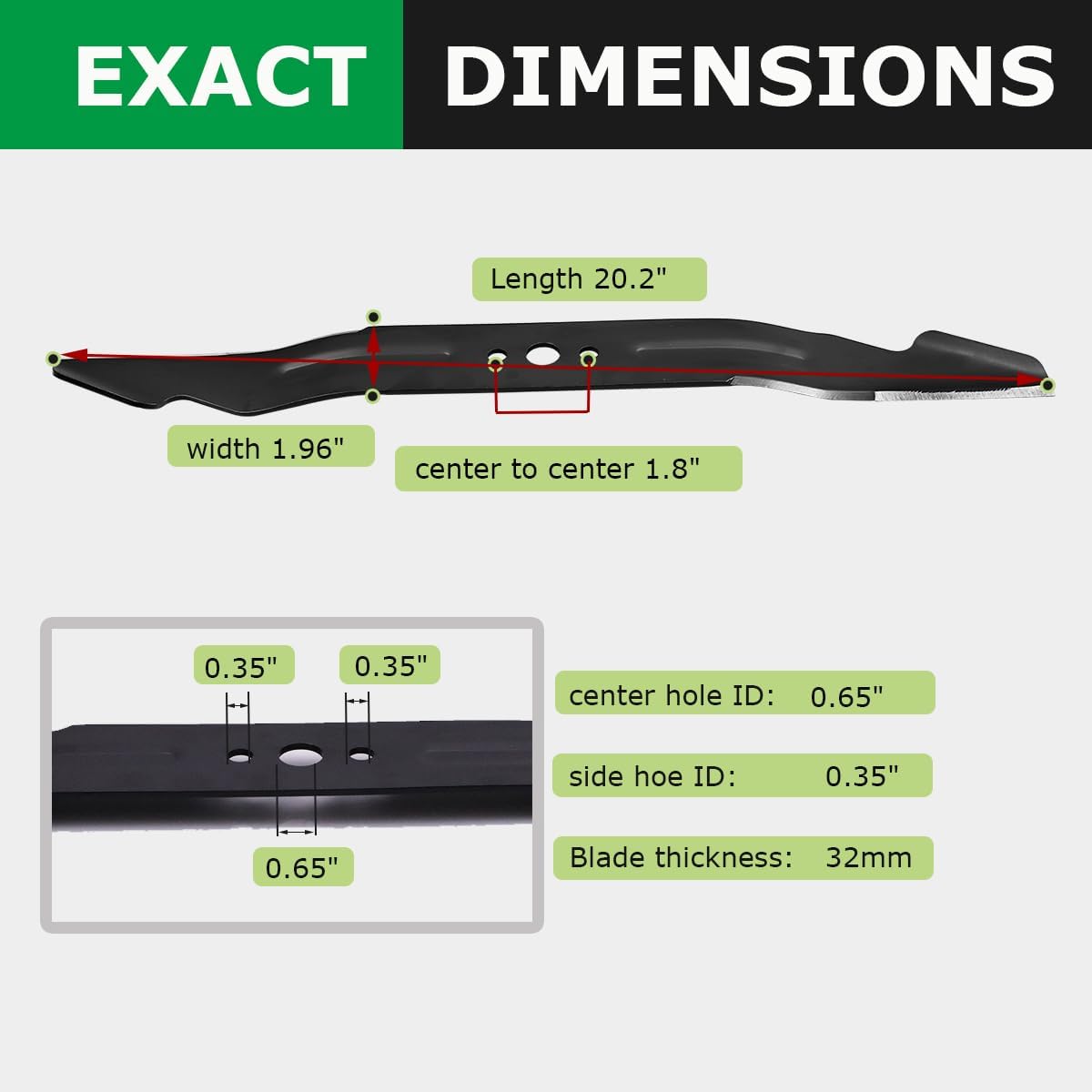 BeadChica Lawn Mower Blade 21 inch Compatible with EGO LM2102SP/LM2100SP/ LM2101/LM2100//LM2142SP, AB2100 Mower Blade Replacement Parts