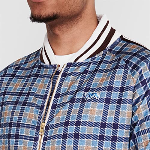 Miniatura 4 de Lonsdale Hombre Gentlemen Chándal Deportivo Manga Larga Cuadros Azul Marino Xs