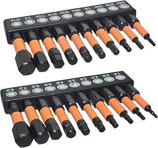 アレンレンチビットセット - S2鋼六角メートル法とインチドリルキット,精密六角ビットセット | 配管 家庭 電気 自動車 機械 産業 建設 作業場 向け