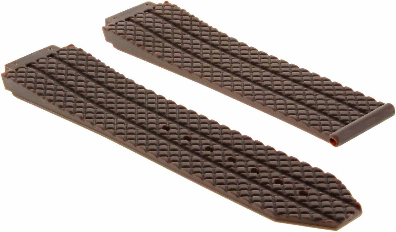Ewatchparts 24mm Rubber Diver Watch Band Strap Compatible With Hublot 44-45 Big Bang 301.SX.130.RX Brown