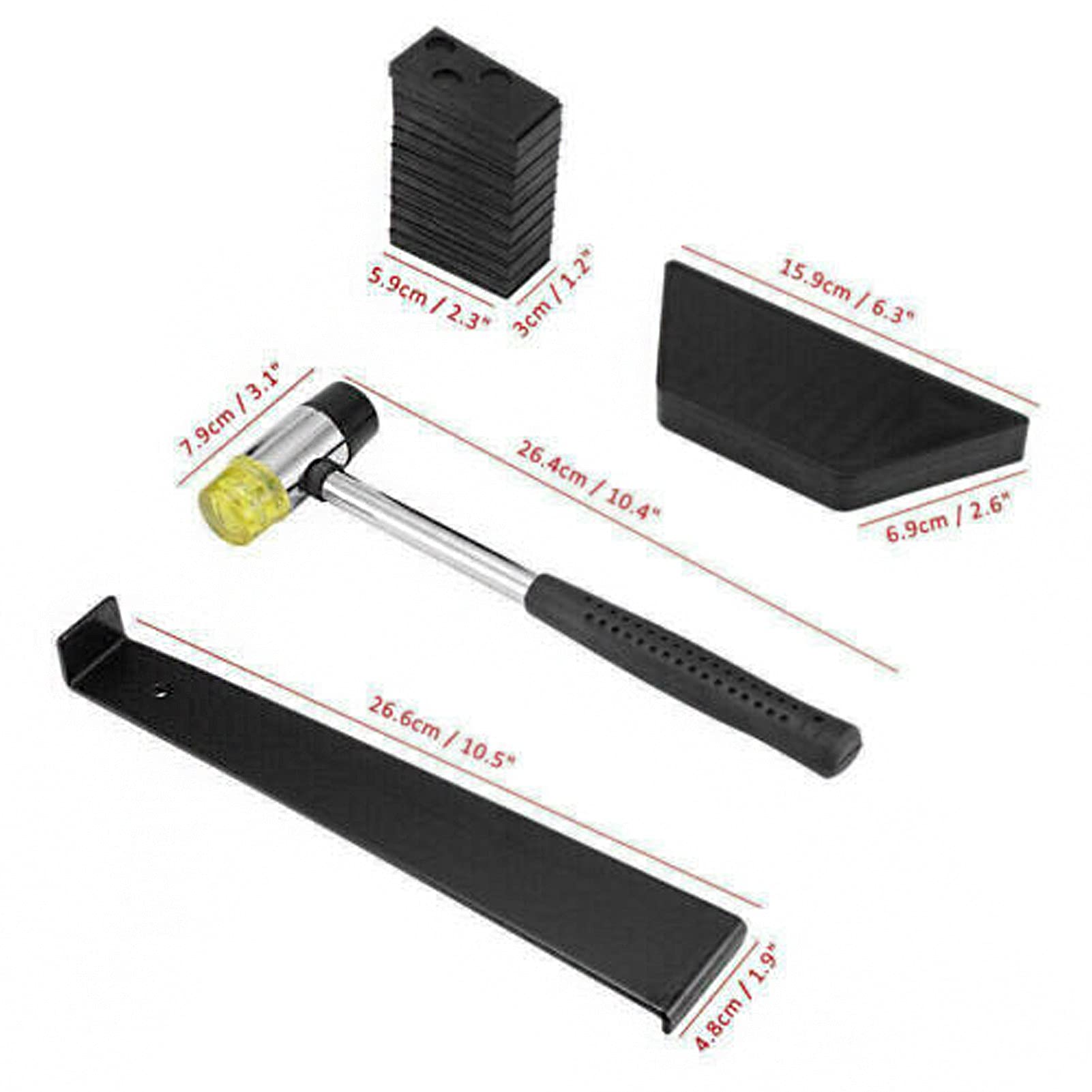 ANKROYU Flooring Installation Kit, Iron Alloy Laminate Wood Flooring Tools, Laminate Flooring Tool, Wood Flooring Installation Tool Kit for Wood Floor