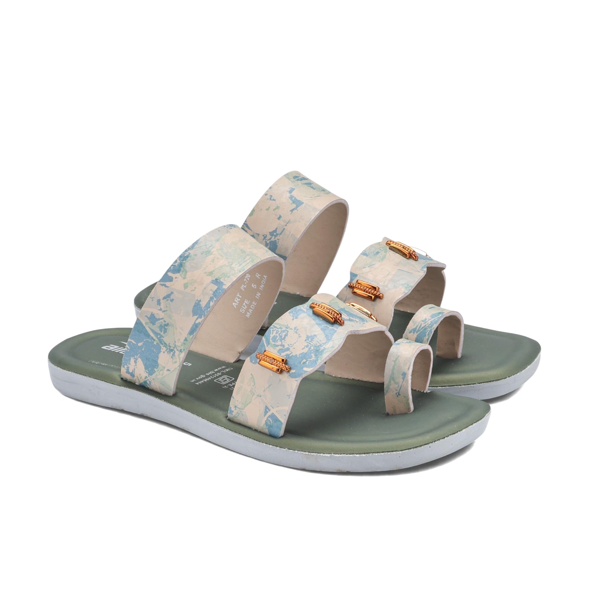 asian Women’s Printed Dual-Strap Air Cushion Slippers for Women with Soft Cushioned Footbed, Lightweight Sole and Trendy Stylish Design for Daily, Home and Casual Wear-picture-12