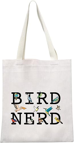 Miniatura 8 de GJTIM Ornitólogo Regalo Bird Nerd Bird Observación de Aves Cremallera Bolsa de Maquillaje para los amantes de las aves, Bird Nerd Toteblack,