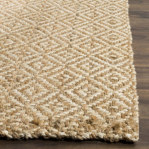 Tapete decorativo SAFAVIEH 2x3 pies en yute natural miniatura 3