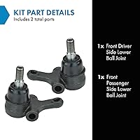 Vista 1290 de TRQ, junta de rótula inferior delantera para el lado del conductor y del acompañante