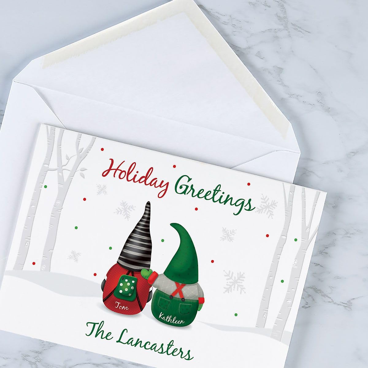 amazon-com-gnome-family-personalized-christmas-greeting-card-2-names-set-of-18-large-5-x-7-christmas-cards-with-sentiments-inside-office-products