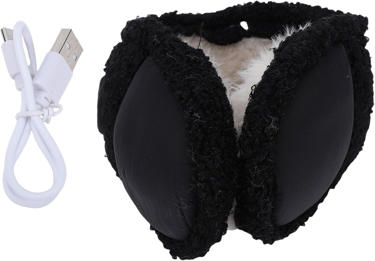 MAVIS LAVEN Heated Ear Muff, 3 Heat Levels with Automatic Shutoff, Foldable Design for Men and Women, Comfortable Plush Lining, Suitable for Hiking Skiing Running Gifts