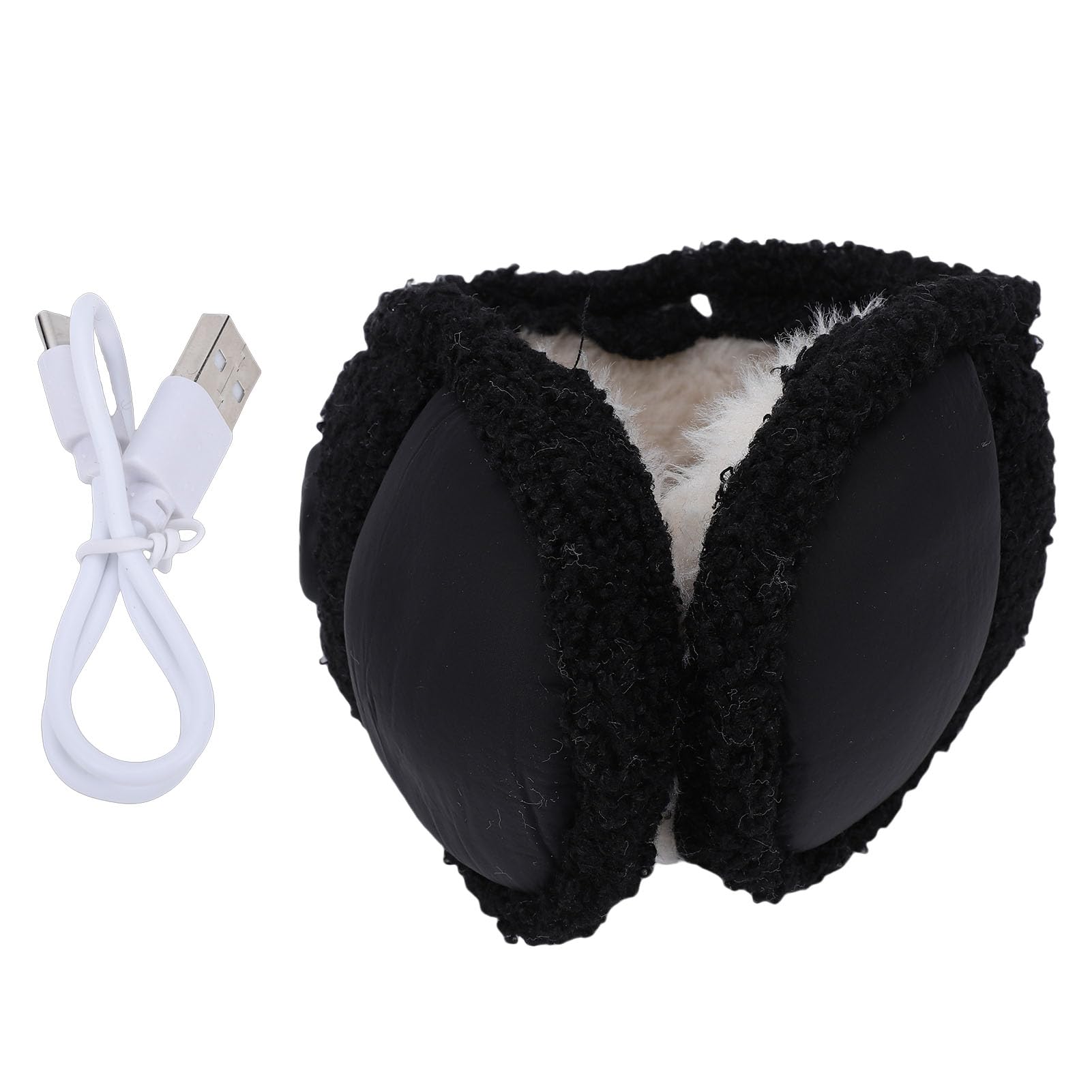 Asixxsix Orejeras Térmicas, Orejeras Térmicas Plegables con 3 Niveles de Temperatura, Calentadores de Orejas Térmicos con Recargable para Hombres Mujeres Invierno Actividades Interiores Al Aire