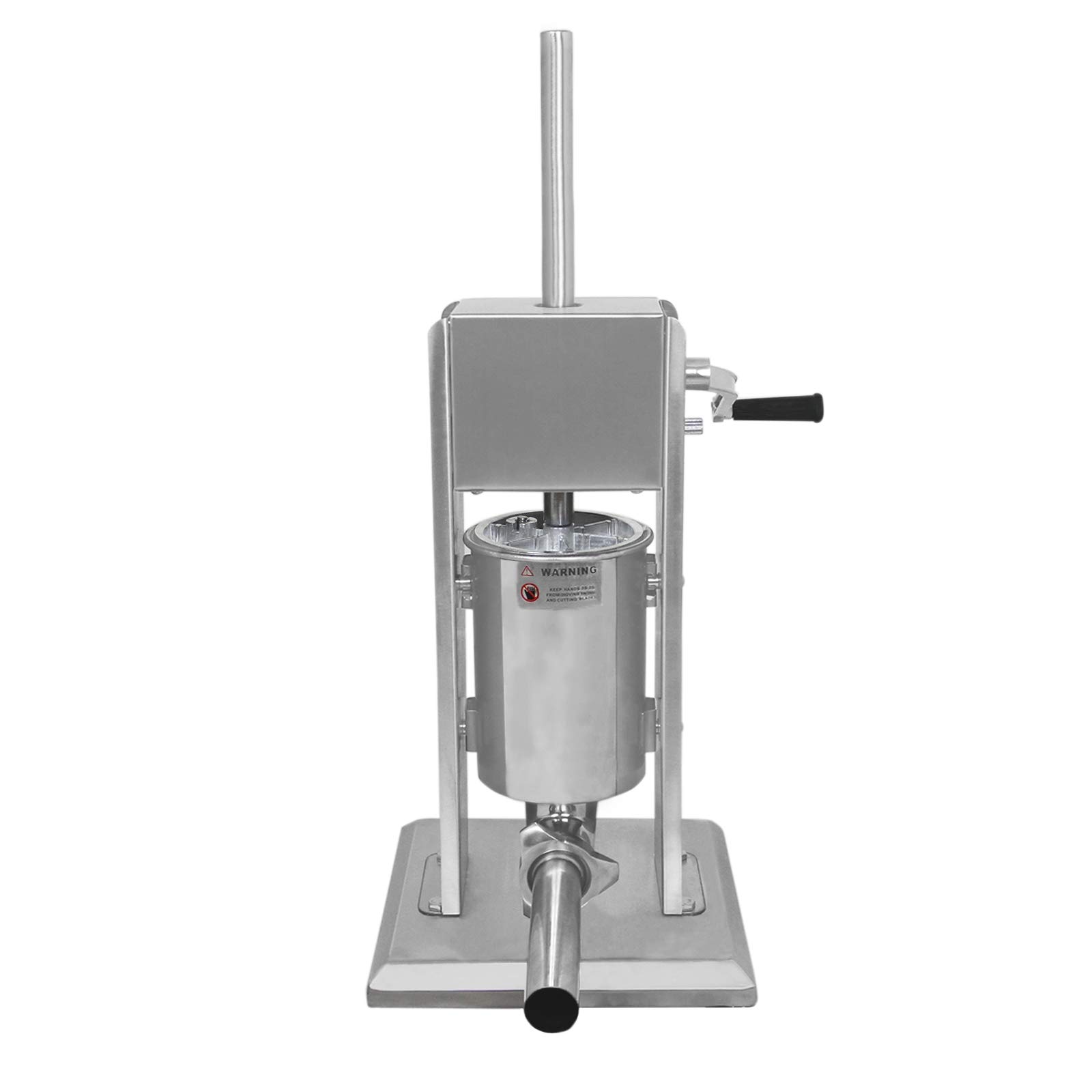 Sausage Stuffer Vertical Kitchen Machine - Meat Stuffing Maker Kit with 5 Size Professional Filling Nozzles Attachment 3L, Commercial and Household Use