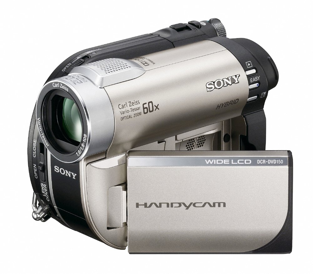 Sony DCRDVD150E Handycam Camcorder With Zoom (60x Optical, 2000x