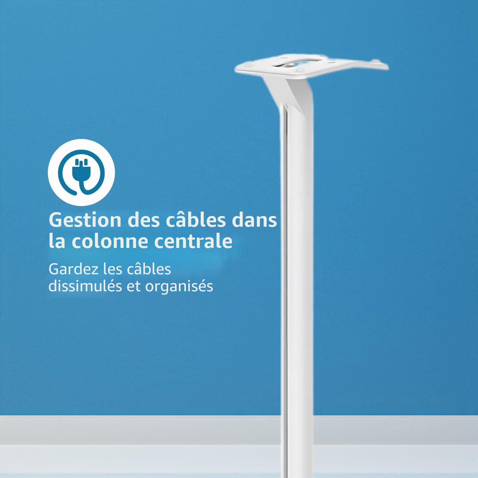 NEDIS Mountage pour Haut Parleur - Compatible avec: Sonos Era300 - Support - 5 kg - Fixe - ABS/Métal - Blanc