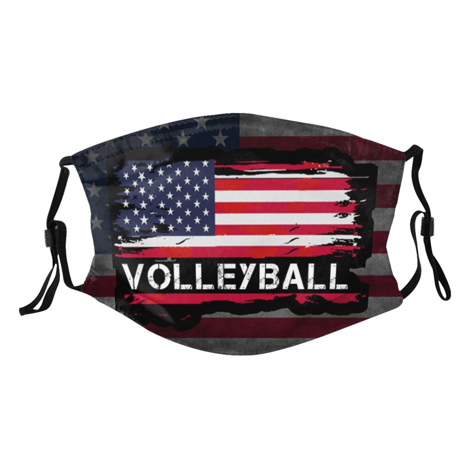 American flag volleyball Adult Dust Mask Adjustable Dust Face with 2 Filter5976