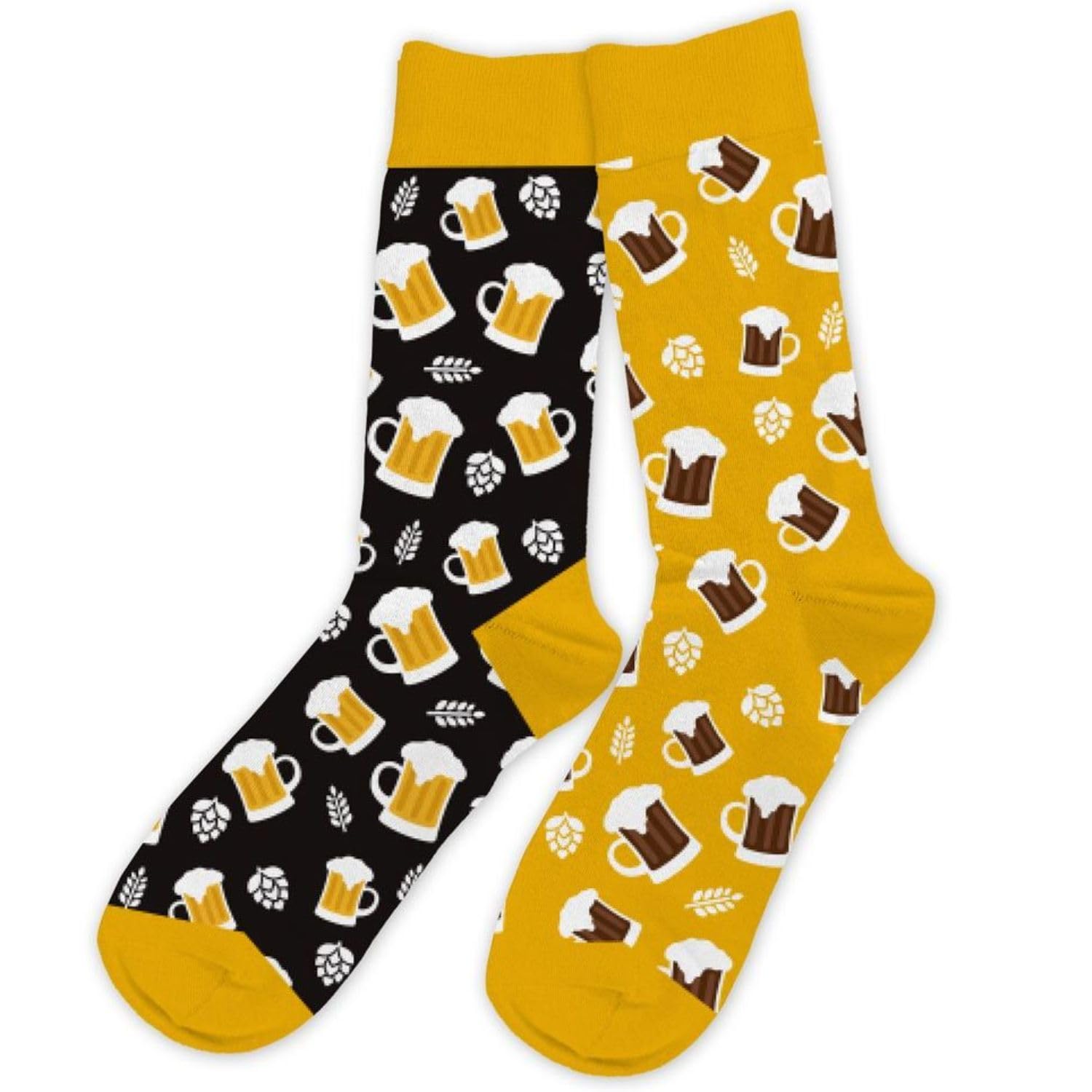 STC Chaussettes Humoristiques Plats et Boissons Mythiques - Les Beatles, Paul McCartney, John Lennon, RIngo Starr, George Harrison STC Chaussettes Humoristiques Plats et Boissons Mythiques