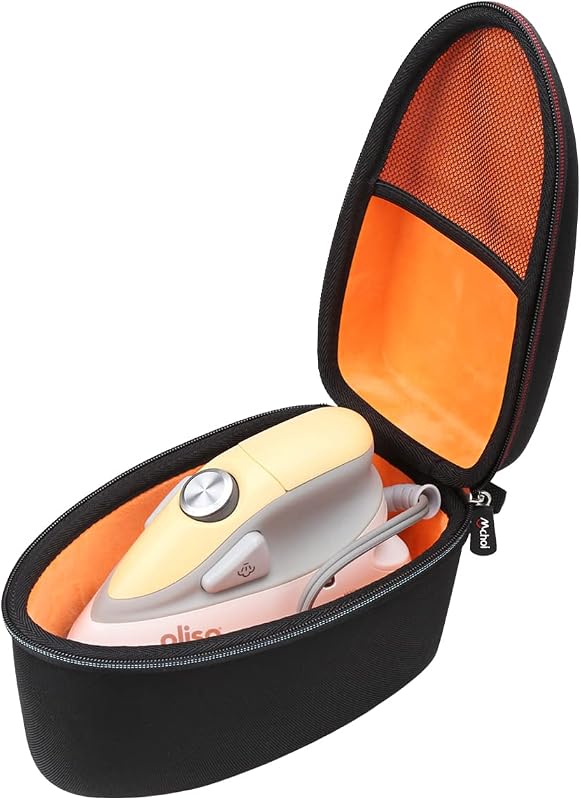 Hard EVA Travel Case Fits for Oliso M2 Pro Mini Project Iron, Travel Mini Irons Case with Mesh Pocket Fits for Solemate and Accessories