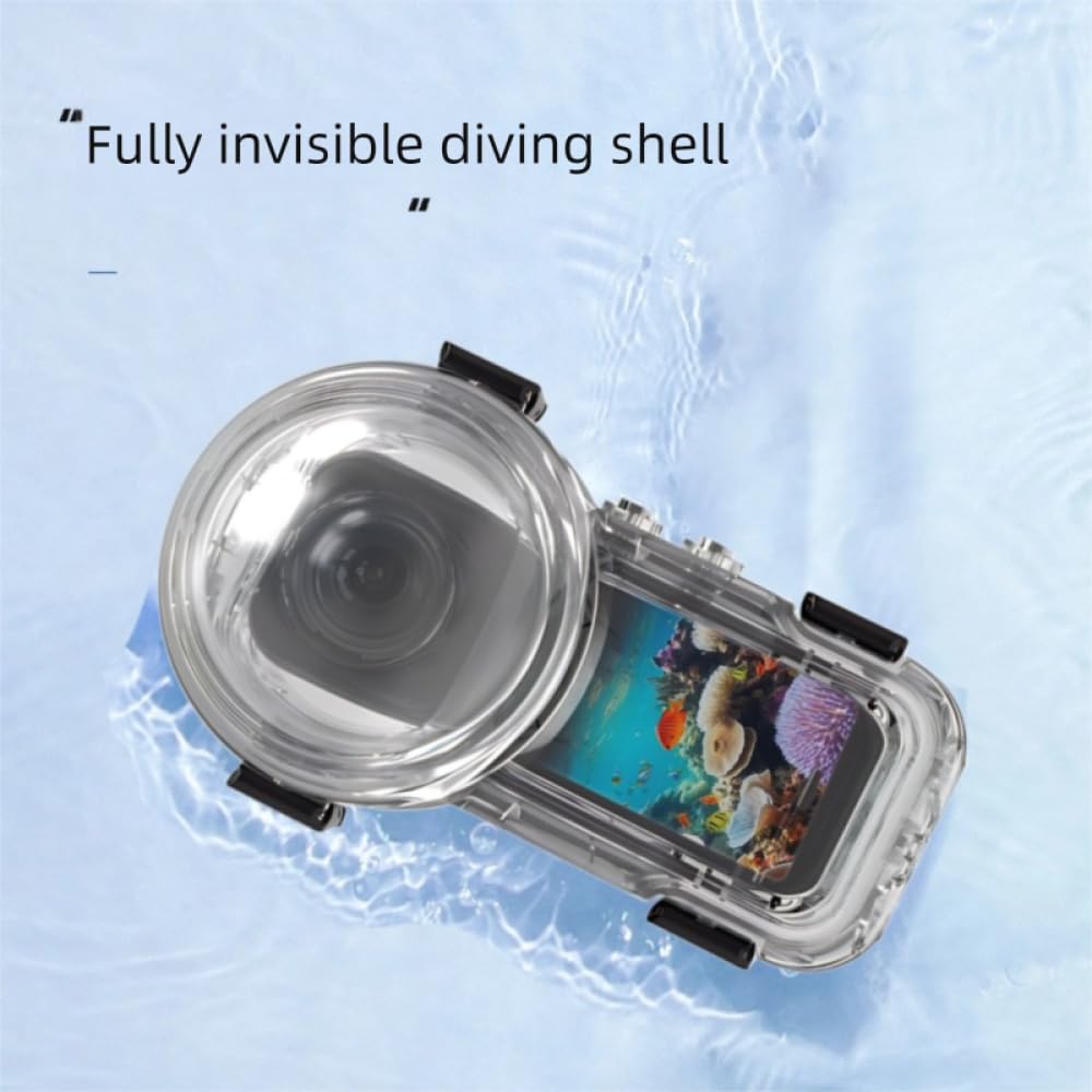 Etui do nurkowania z szybkim odpinaniem Full Stealth do kamery panoramicznej Insta360 X5,60 m, wodoodporne etui ochronne na kamerę akcji, do Insta360 X5 Invisible Dive Case