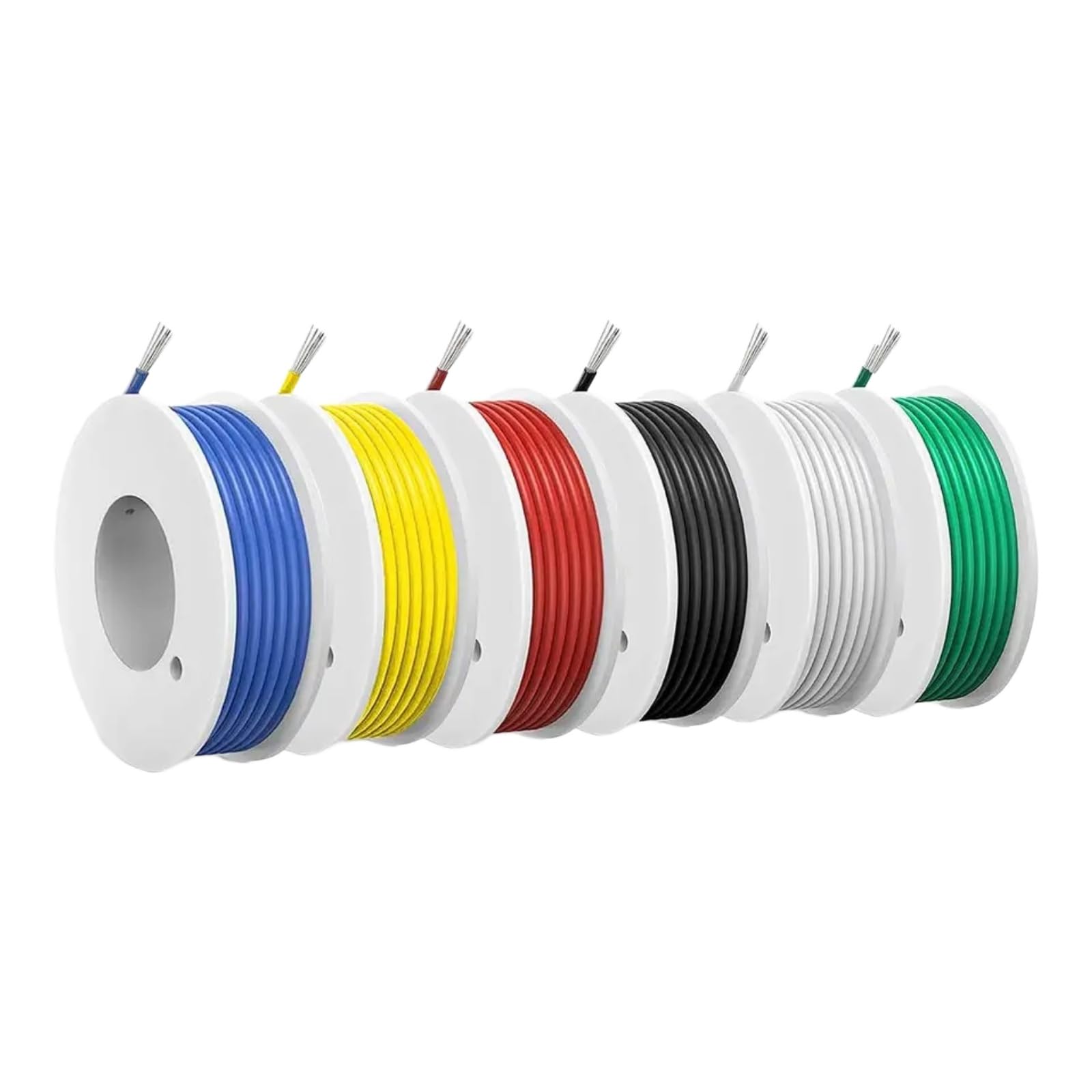 Elektrische Kabel 16 18 20 22 AWG Silikon Kabel 5M 10M 20M Super Soft Power Wire Heat Resistant Tinned Copper Cord For Inverter Motor (Black; 20M NO REEL; 16AWG)