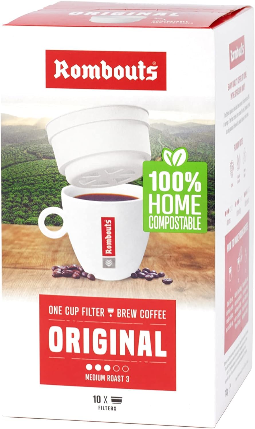 Amazon.com: Rombouts One Cup Filter the Original Coffee blend, Pack of ...