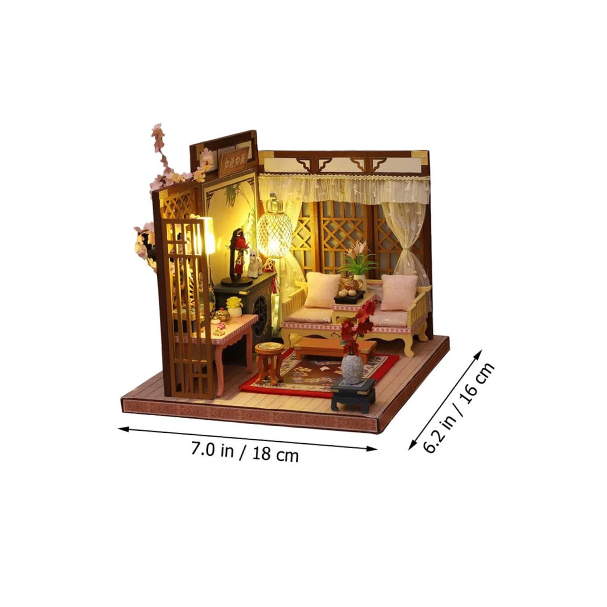 Casa in Miniatura Kit per Casa Decorativa Fai da Te Resistente all Usura Materiale di Buona Qualità