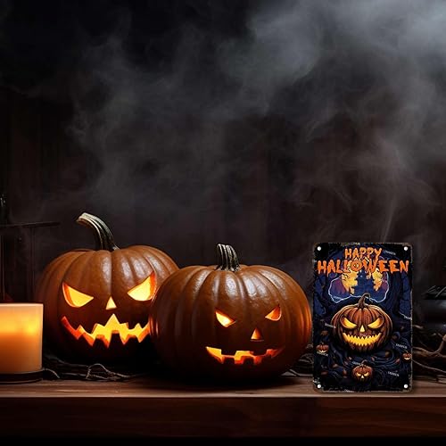 Miniatura 2 de Decoración artística de calabaza, fantasmas de Halloween, retro, decoración de Halloween para salas de estar, dormitorio, baño, decoración de