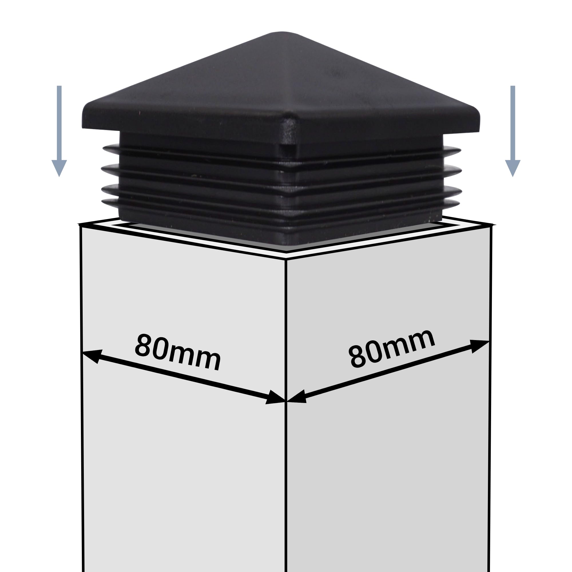 Tappi Terminali Tubi Rettangolari 60x25mm - Inserti Plastica Bianchi Made In Germany Tappi Terminali 60x25 Mm Bianco - Foto 3
