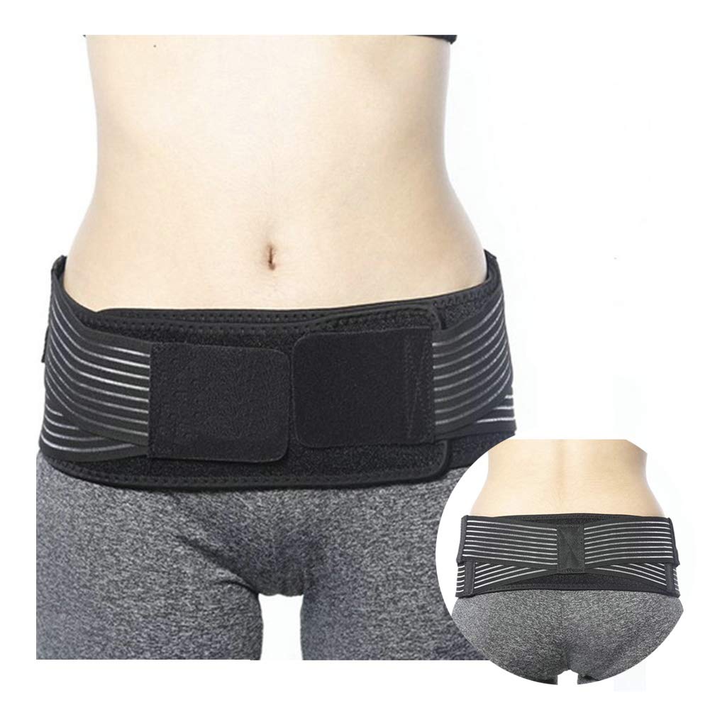ANMODUXYSacroiliac SI Hip Belt, Si Joint Support Belt, Anti-Slip Alleviate Sciatic, Pelvic, Hip Brace for Sciatic Nerve Pain, Trochanter Belt, Lumbar Support