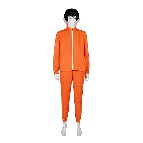 Qosivfey Men's adult sports suit 2-piece hoodie sportswear suit fashion